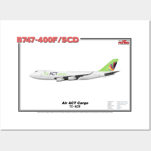 Boeing B747-400F/SCD - Air ACT Cargo (Art Print) Posters and Art